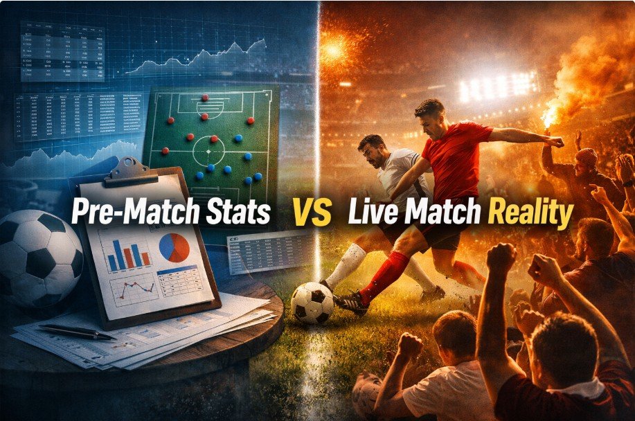 Read more about the article How Pre-Match Stats Compare to Live Match Reality