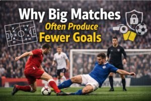 Read more about the article Why Big Matches Often Produce Fewer Goals